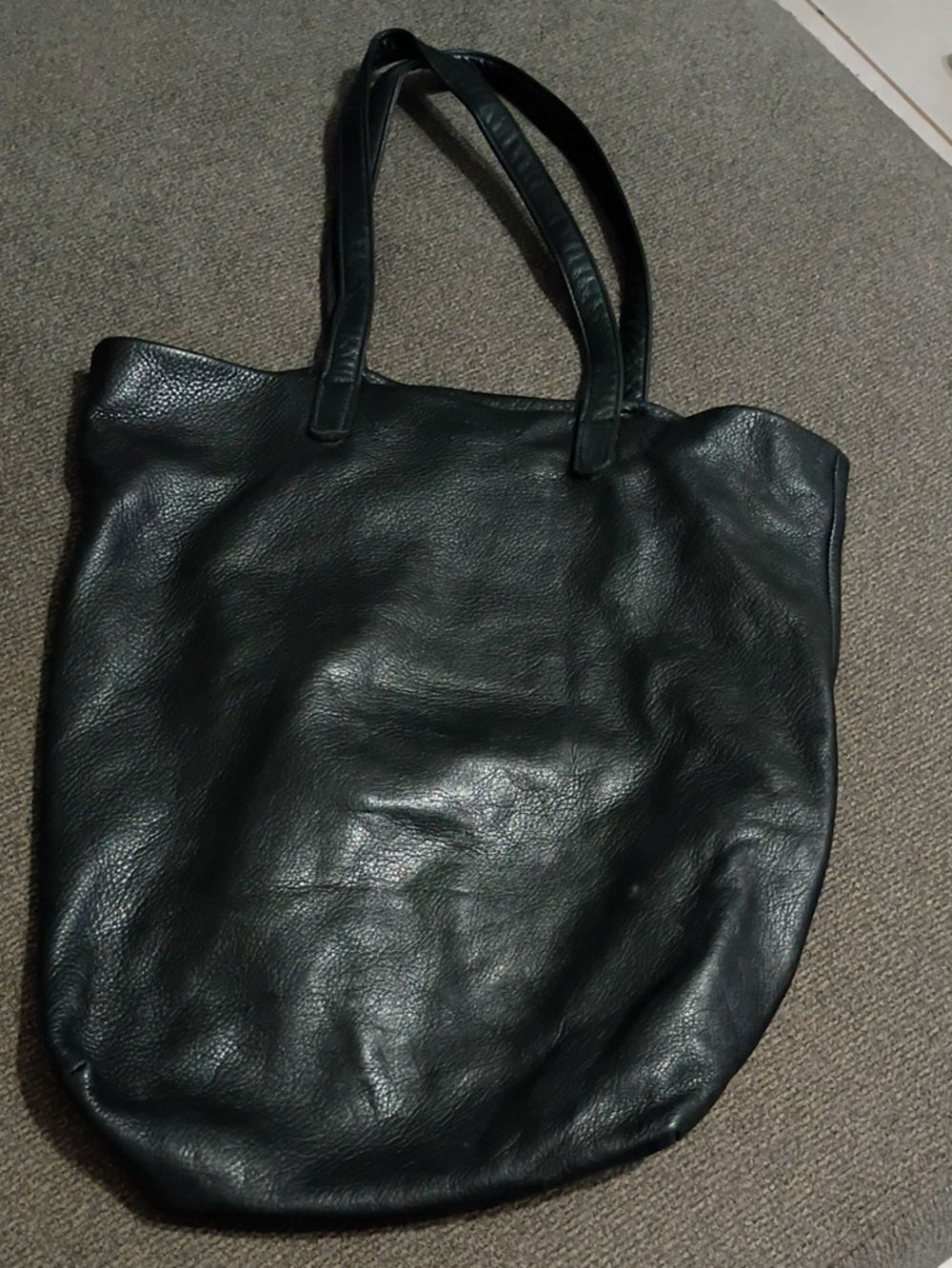 BAGGU LEATHER TOTE